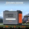 Premium Lithium Battery Hybrid 220V 2500W 2304Wh Portable Power Station Large Capacity AC DC Emergency Solar Generator