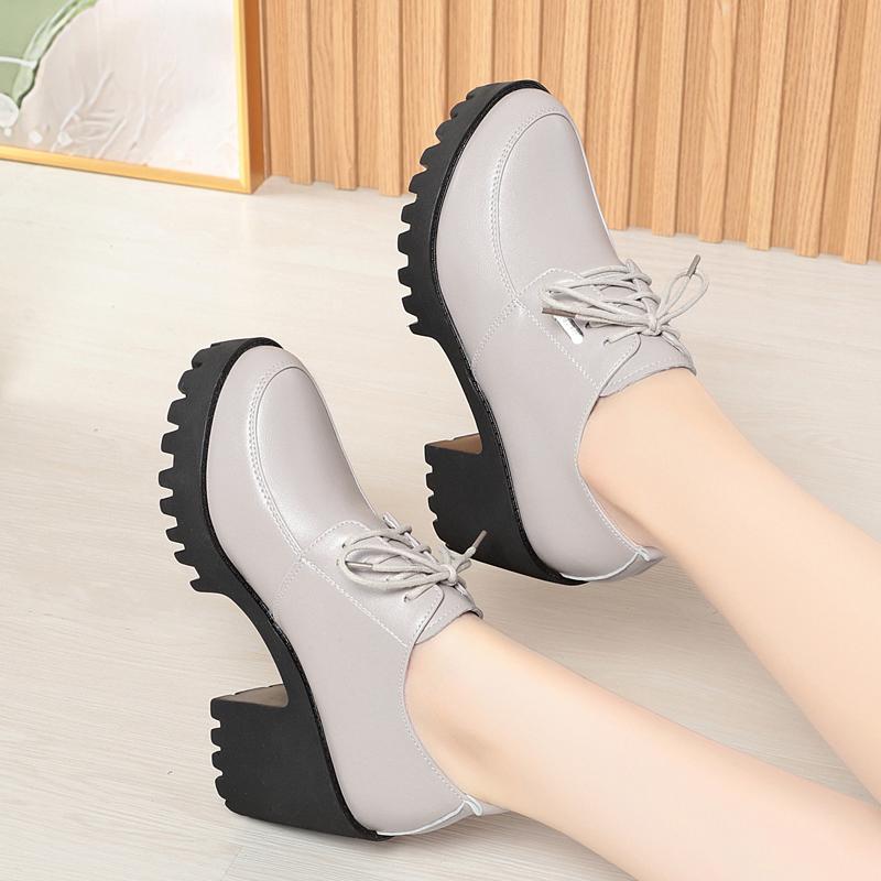 Høye hæler Kvinner Vårsko Kvinner Plattform Mote Kvinners Kjole Sko