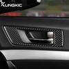 Real Soft Carbon Fiber Sticker For Subaru Legacy Outback 2010 2011 2012 2013 2014 LHD RHD Car Door Handle Frame Accessories