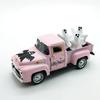 Vintage Halloween Alloy Truck Model with Ghostly Figurines Vehicle Collectible Ornament Farmhouses Home Office Decors