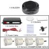 עוזר חיישני חניה Parktronics 12 צבעים חיישן שטוח 22 מ"מ רדאר רוורס צליל אזעקה זמזם