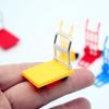 Miniature Dollhouse Accessories Platform Trolley Fork Lift Hand Cart Set Doll House Scene Ornament Mini Flat Cart Pallet Truck Dolly