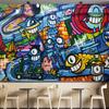 Graffiti Wall Murals Bar Music Festival Party Stage 3d Graffiti Wall Stickers Large Poster Wall Paper Decor