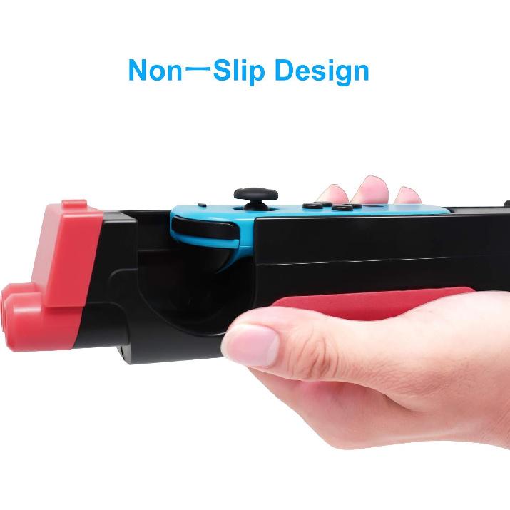 Game Gun Controller Compatible with Joy Cons Hand Grips Shooting Games Wolfenstein 2: The New Colossus, Big Buck Hunter Arcade - Compatible with