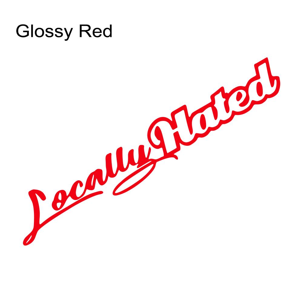 Locally Hated Car Front and Rear Windshield Sticker Auto Window PVC Waterproof Decoration Vinyl Decals Universal Accessories