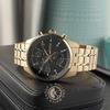 BOSS Skytraveller Schwarz Zifferblatt Zwei-Ton Edelstahl Armband Herren Quarz Uhr 1514152
