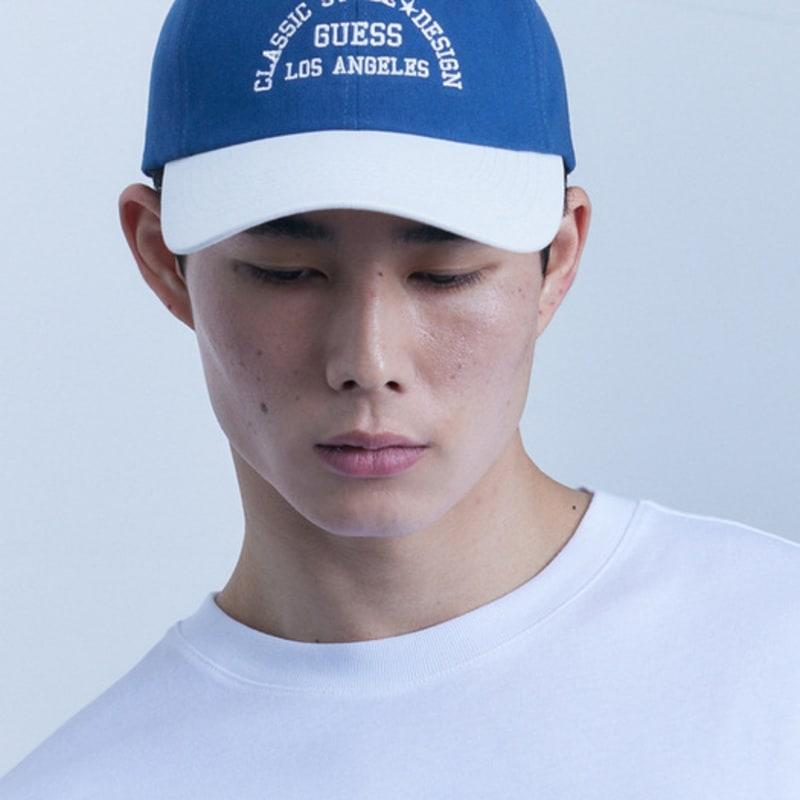 Guess Cotton Twill Varsity Ball Cap OP2A5590