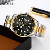 Men's Business Series Stainless Steel Watch with Calendar & Rotatable Bezel - Waterproof Quartz Dial