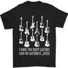 Too Many Guitars Said No Guitarist T-Shirt Mens 100% Cotton
