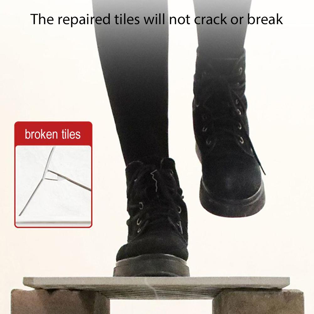 Tile Ceramic Glaze Repair Paste, Fixes Tub Chips Sink Cracks for Porcelain Ceramic Enamel, Solves Surface Damage & Poor Repair