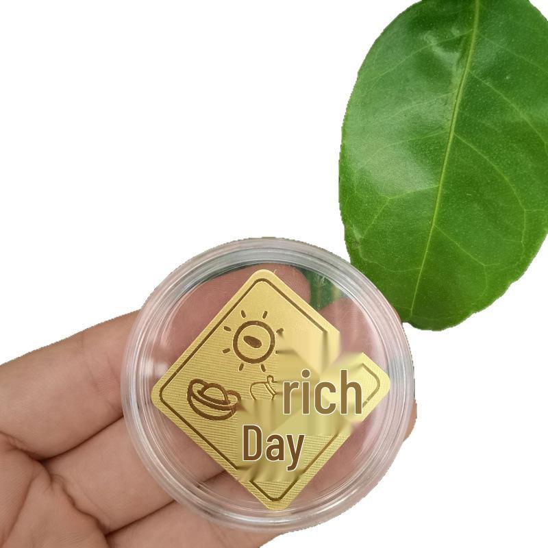Gold 999 Leaf Phone Sticker: Wealth-Attracting Back Sticker, Ideal Birthday Gift