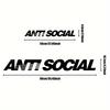 ANTI SOCIAL Letter Car Stickers for Auto Front and Rear Windshield Vinyl Decals Graphic "SOC" Vinyl Car Window Body Decoration