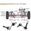 UXCELL 2pcs Car Front Stabilizer Sway Bar Link for Lexus IS250 No.4881030070/4882030090