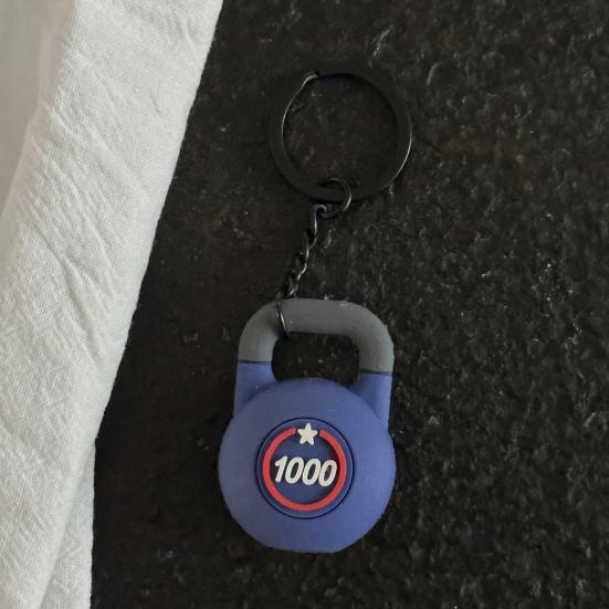 Sports Keychain Pendant Decorative Kettlebell Dumbbell Design Keyring Car Keys Bags Backpacks Accessory