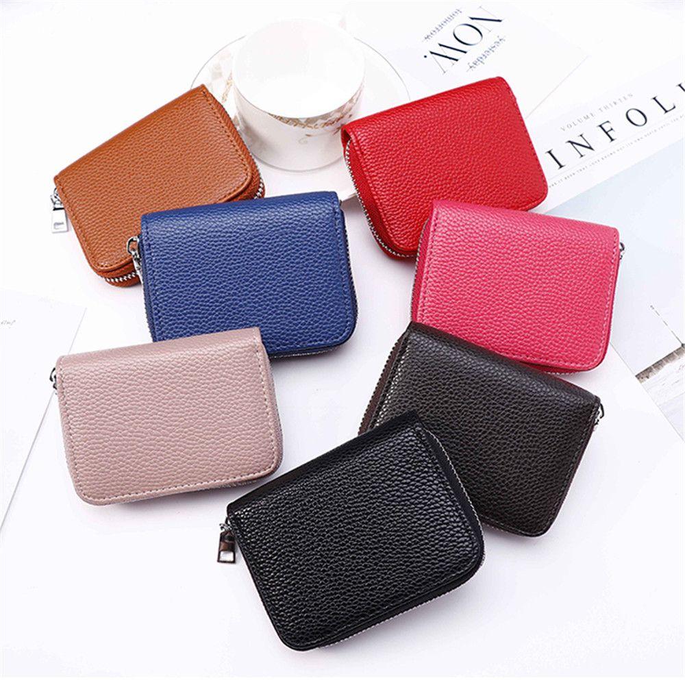 Bank/ID/Credit Card Holder Wallet Women/men Creative Business Card Holder PU Leather Wallet Fashion Card Case