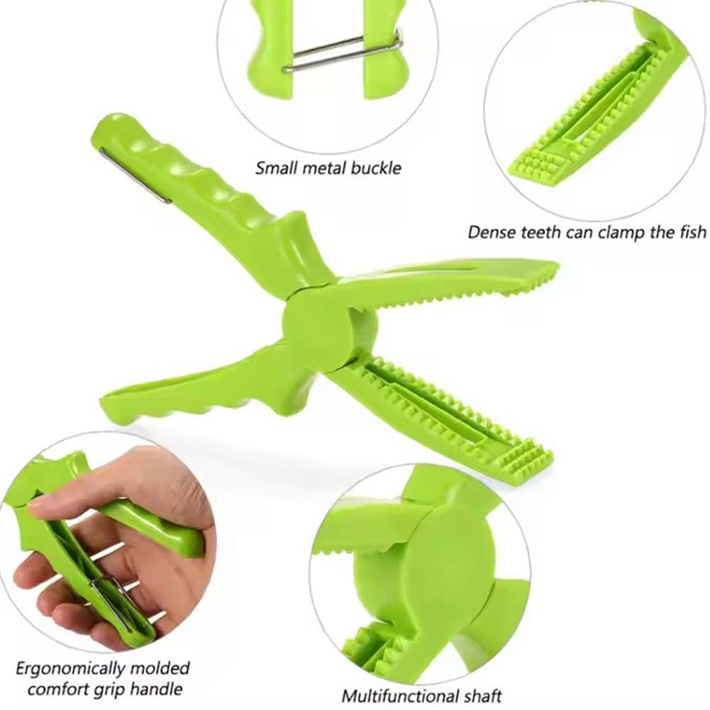 New Fishing Pliers ABS Plastic Fish Clamp Grip Catch Tongs Fishing Release Scissors Pliers Fish X9S6