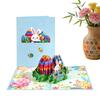 3D Easter Greeting Cards 3D Holiday Egg And Bunny Paper Keepsake Easter Heartfelt Message Card For Teachers Friends Family Wife