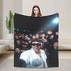 Rapper Quevedo Flannel Blanket Winter Super Soft Throw Blanket for Children Living Room Fashion Bedspread Sofa Bed Cover