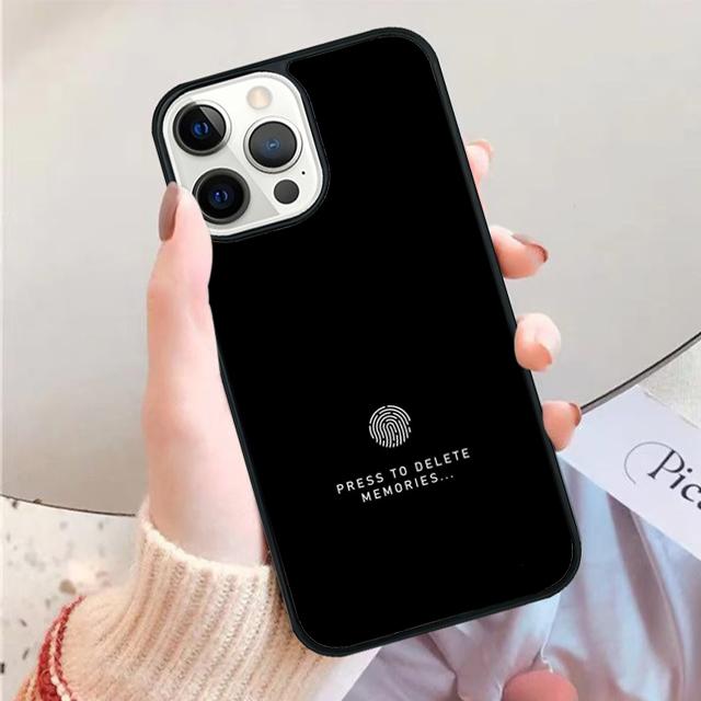 Sad depression Black Word Phone Case Cover For iPhone 17 Air 16 15 14 Plus 11 12 13 Pro Max Apple max