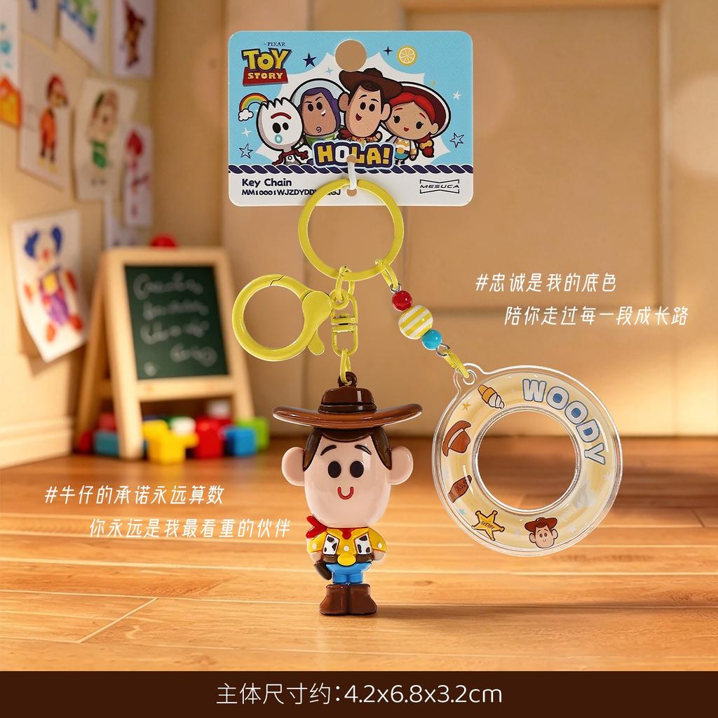 2026 New! 5 Woody Lilypad Forky with Swim Ring Cute Keychain Buzz Bag Charm Lovely Pendant Mini Gift Cartoon Toy