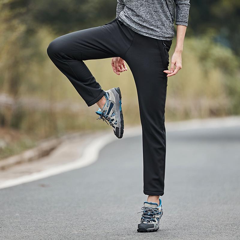 New Autumn/Winter Outdoor Fleece Windproof Skiing & Mountaineering Pants for Couples - Four-Way Stretch Softshell, Unisex.
