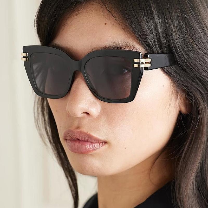 Fashion Sunglasses for Women with A High-end Feel Large Frame and Slimming Effect Sunscreen Sunglasses