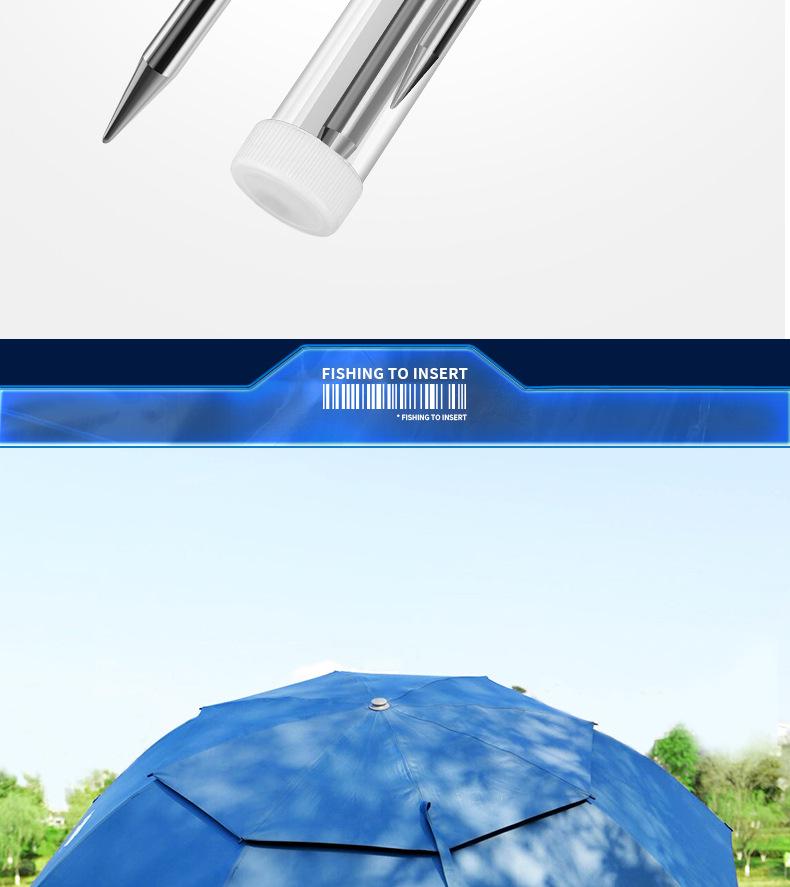 Universal 12mm Solid Stainless Steel Fishing Umbrella Ground Stake Accessory