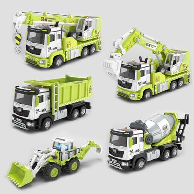 Alloy Inertia Engineering Vehicle Toys Toy Car Big Truck Excavator Bulldozer Crane Mixer Truck