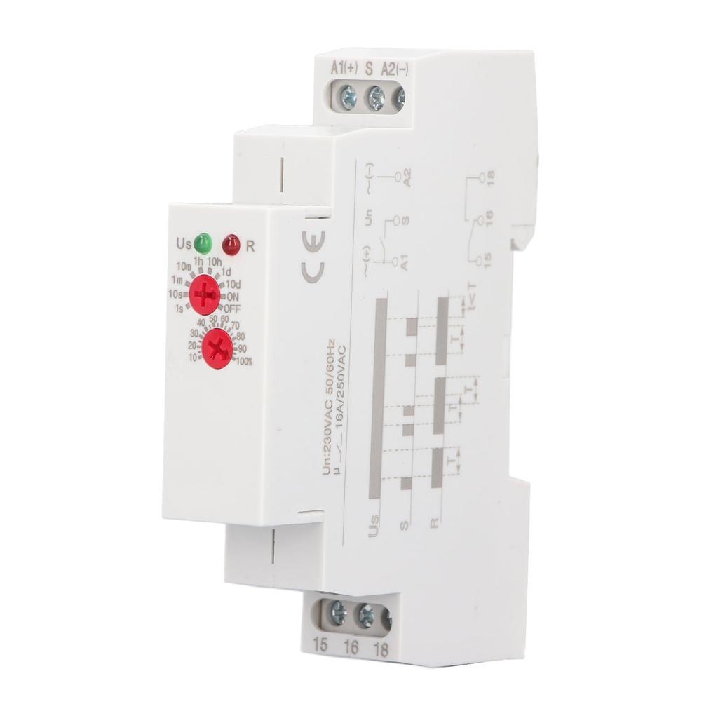 Releu Temporizator Electronic cu Întârziere la Oprire Alimentare Funcție Unică 2 Ieșiri 16A Releu Temporizator cu Întârziere la Pornire