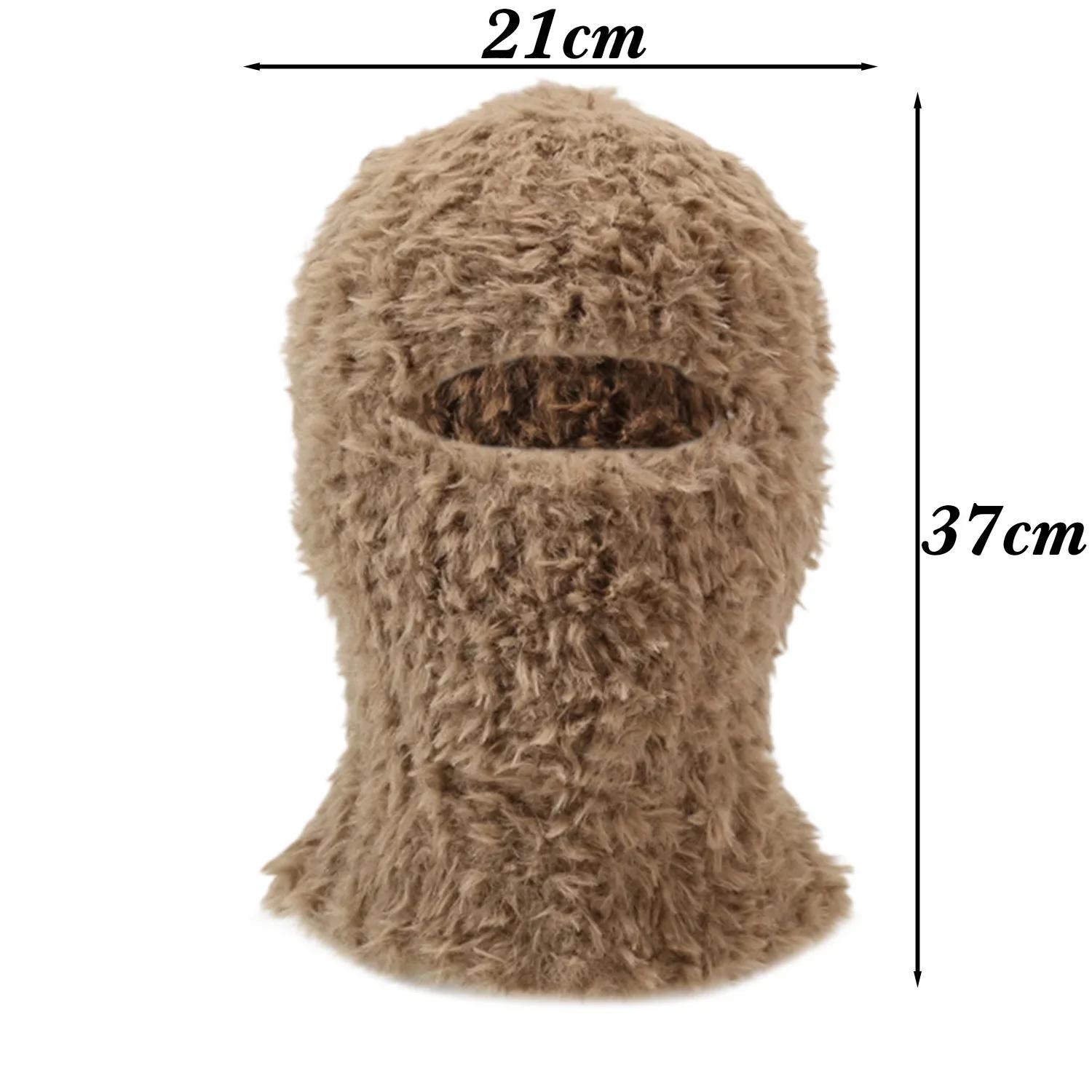 Warmer Ski Sport Herren Damen Nackenwärmer Radfahren Gesichtsmaske Maskierte Mützen Winter Thermofleece Mütze Kapuze Outdoor Winddicht Kalt beige