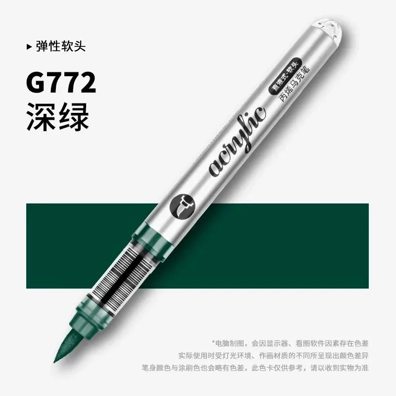 GRASP 120/1 Colors Acrylic Paint Pens Markers Brush Tip Paint Markers for Rock Painting Wood Stone,Christmas DIY Art Supplies