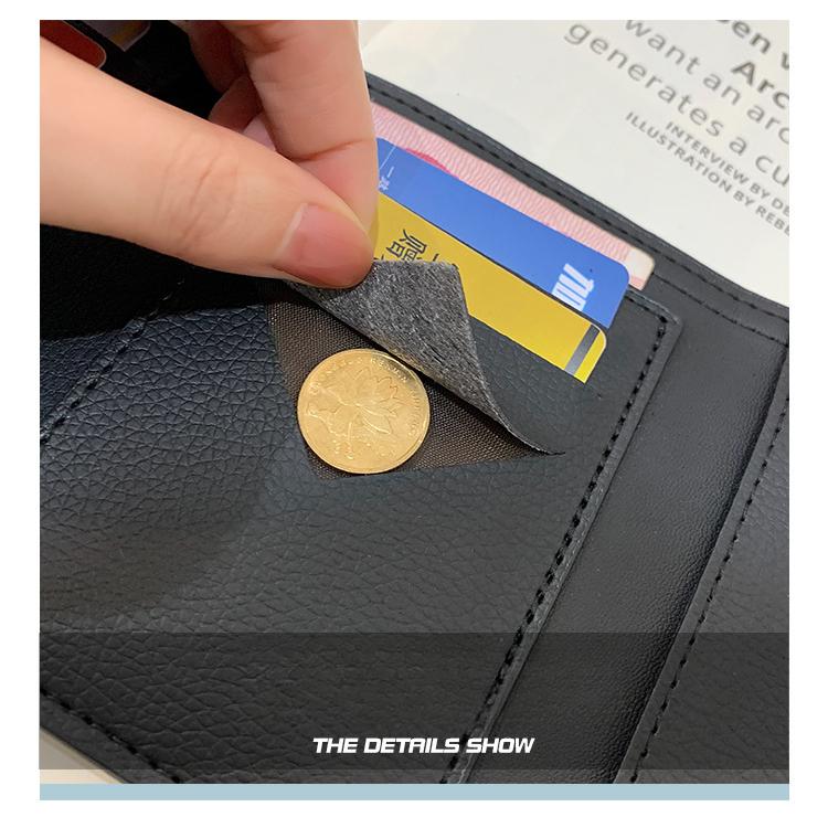 Portfele damskie Krótki portfel w pepitkę - Kopertówka, Portmonetka na monety i Etui na karty