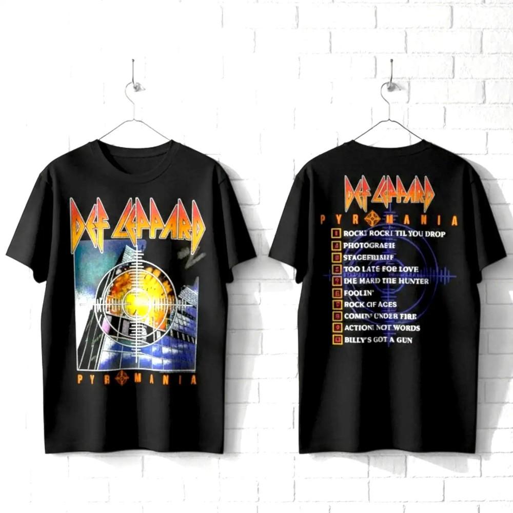 Def Leppard Pyromania Tracklist Men's T Shirt Unisex T-Shirt