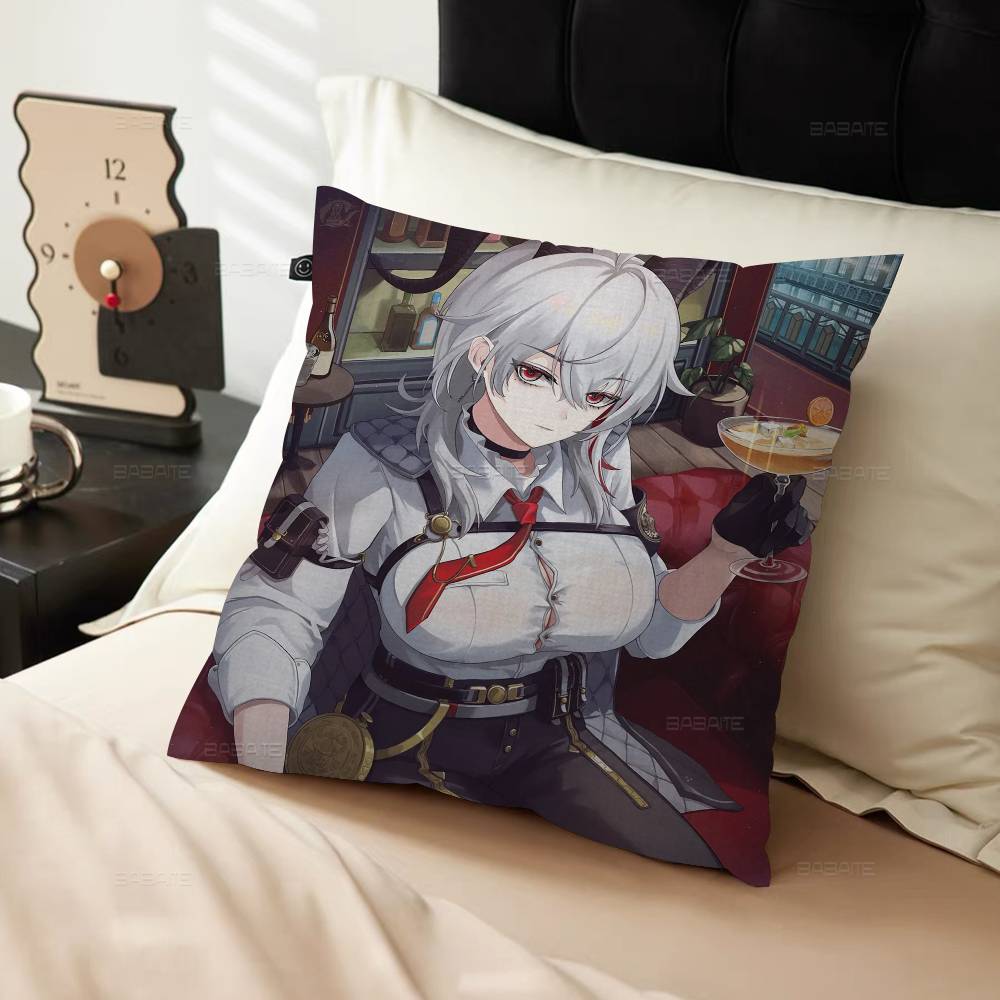 Zani Game W-Wuthering Waves Pillow Anime Pillow Sofa Bed Head Pillow Cover Cushion Cover 45X45 Cm Fashion