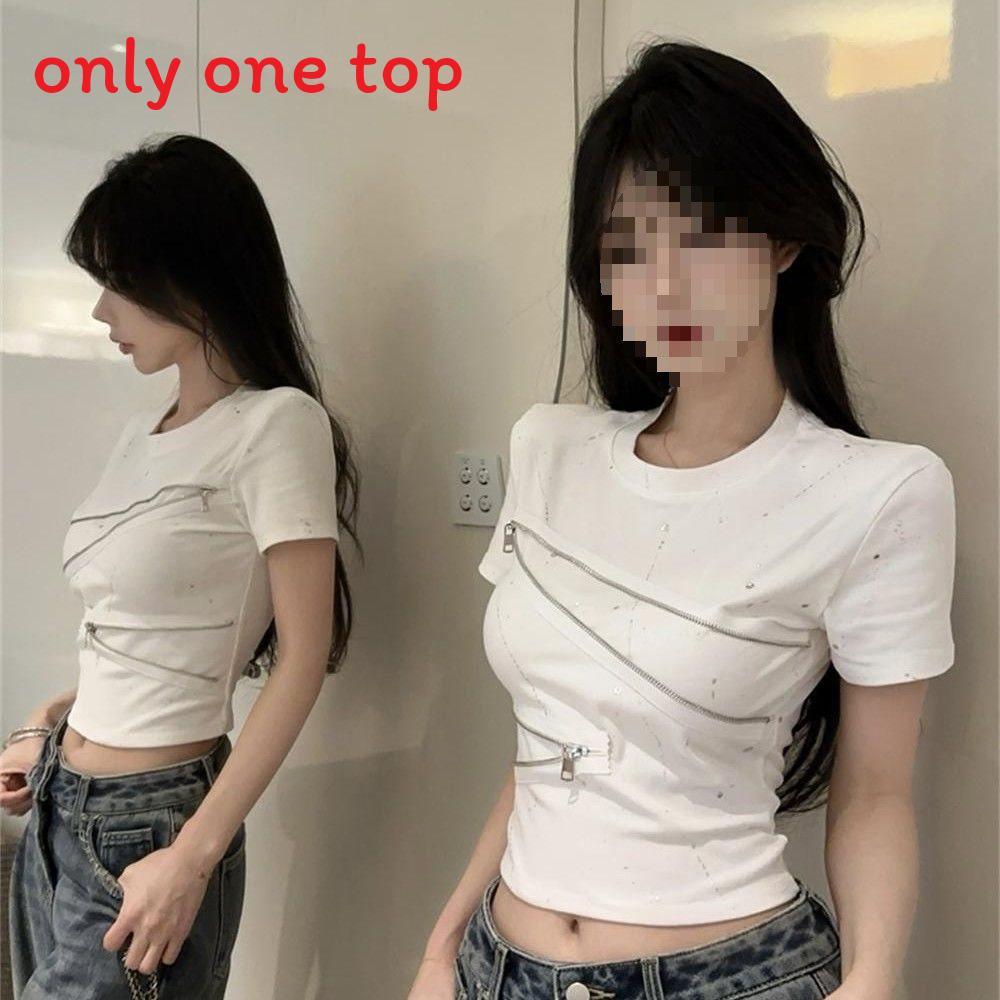 Tshirt For Women Oversize Summer Casual Pure Fabric With Embroidery For Fashion Enthusiasts