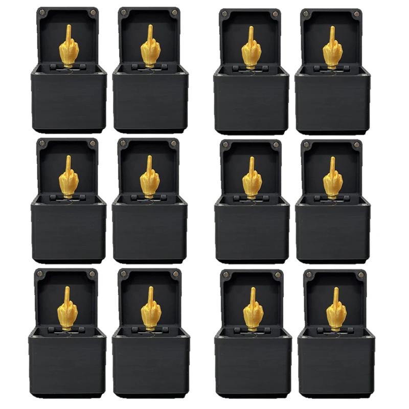 Interesting Prank Gift Middle Finger In Box Box Funny* Creative Gifts Office& Desk Decoration% Home Decoration Gifts. For Guests