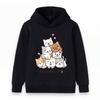 Kids Boys Girls Hoodie, Cute Cat Group A Team Of Cute Cats Print Casual Pullover Sweatshirt, Soft Long Sleeve Tops For Daily Wear