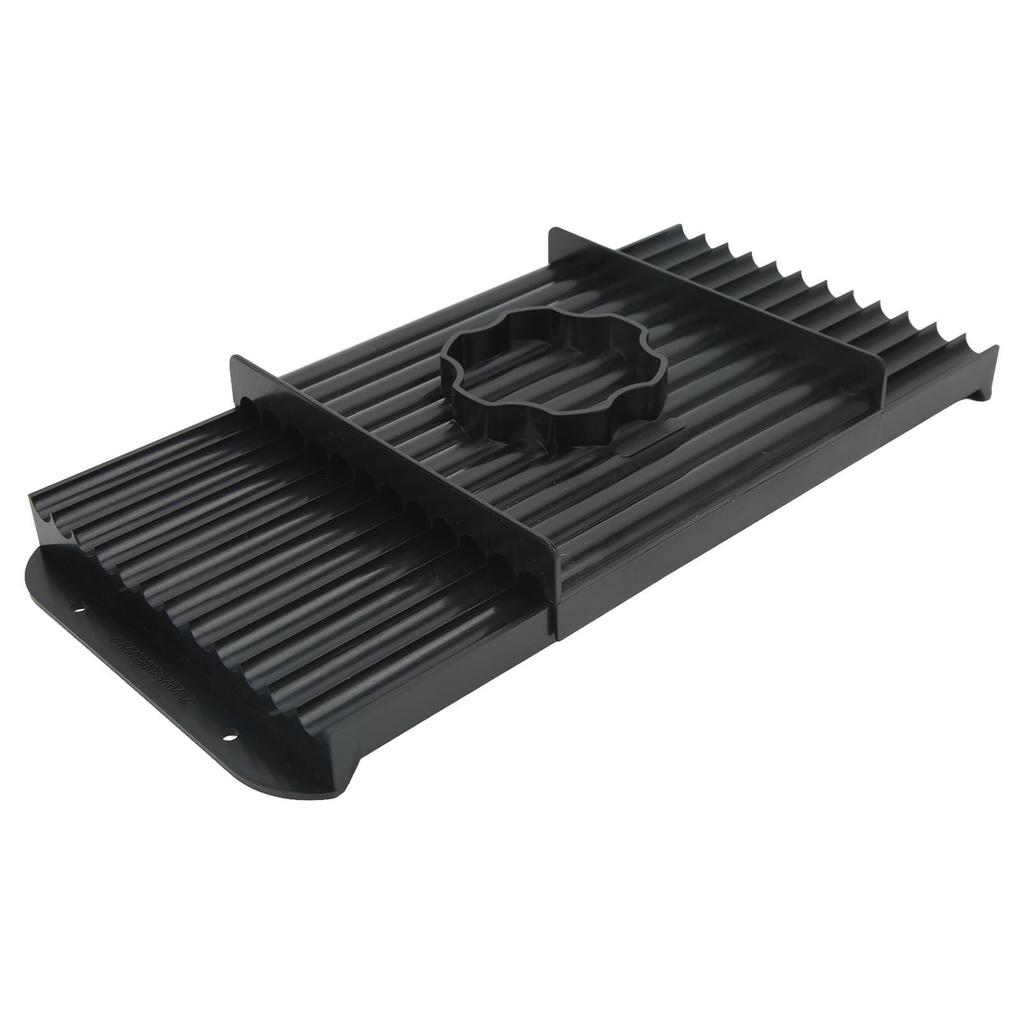 Bait Rolling Plate ABS Plastic Black Portable Lightweigh Fishing Bait Roll Board for Outdoor