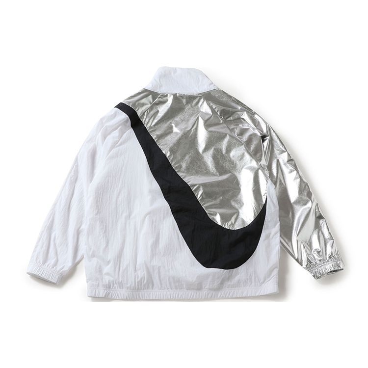 Nike Swoosh Woven CB Patchwork Jacket Women Jacket Multicolor White CQ8023-101