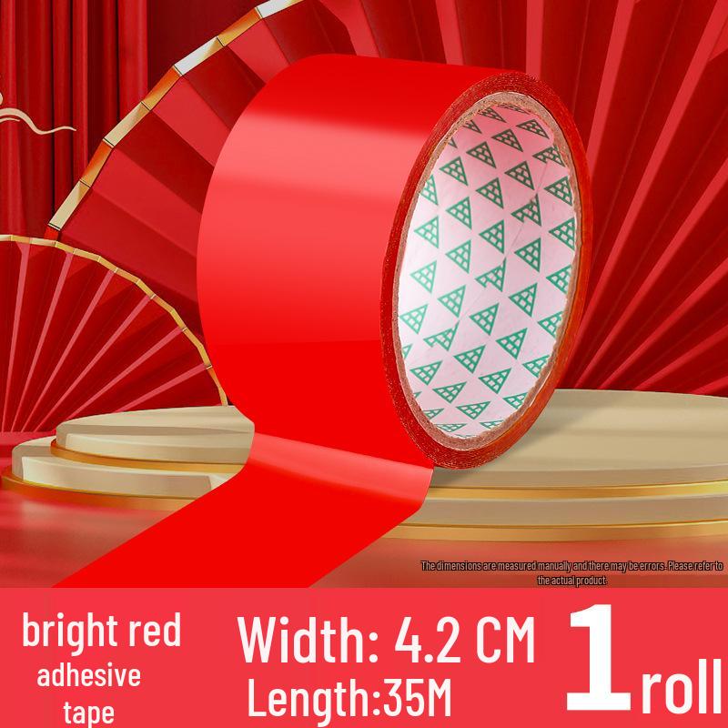 

Red Double Happiness Wedding Theme Adhesive Tape for Festive Decoration