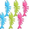6 Pcs Fishbone Dog Chew Toy, Bite-Resistant Pet Molar Training Toy TPR