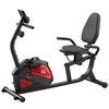 HOMCOM Exercise Bike with 8 Resistance Levels Backrest, Flywheel, Adjustable Seat, LCD Display and Stand