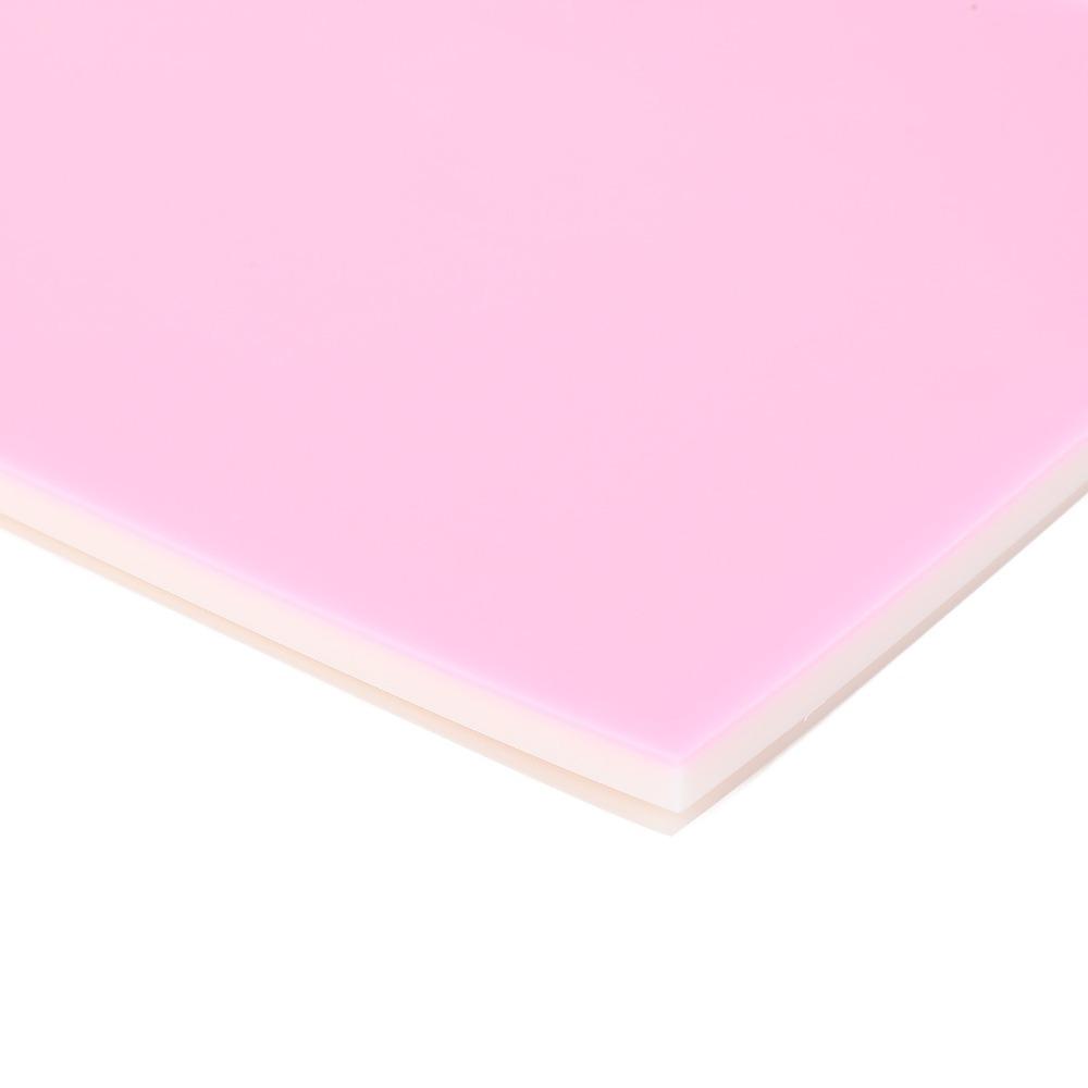 Pink White Stamp Carving Block Soft Rubber Rubber Engraving Block  Laser Engraving Machine