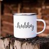 Girlfriend Fiancee Wife&boyfriend Fiance Husband Couples Creative Enamel Mugs Outdoor Travel Camping Bonfire Coffee Water Cups