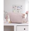 Puffy Padded Travel Cosmetic Bag Solid Color Wide-open Makeup Bag Women Makeup Organizer Case Large Capacity Toiletry Bag