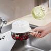 Duck-bill Dopamine Cute Handle Drain Basket Water Filter Double 2-in-1 Thickened Washing Basket Wash Fruit Household