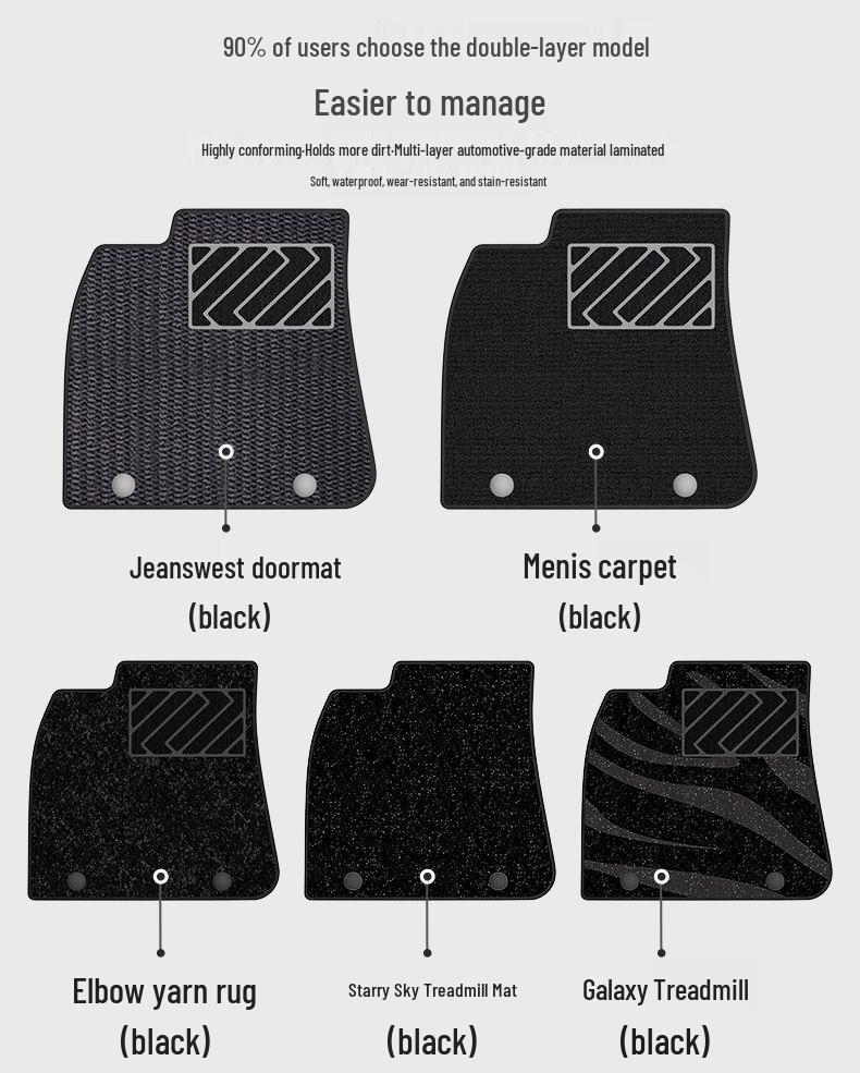 Compatible Floor Mats for Tesla Model 3 (2025) - Full Coverage Trunk Accessories
