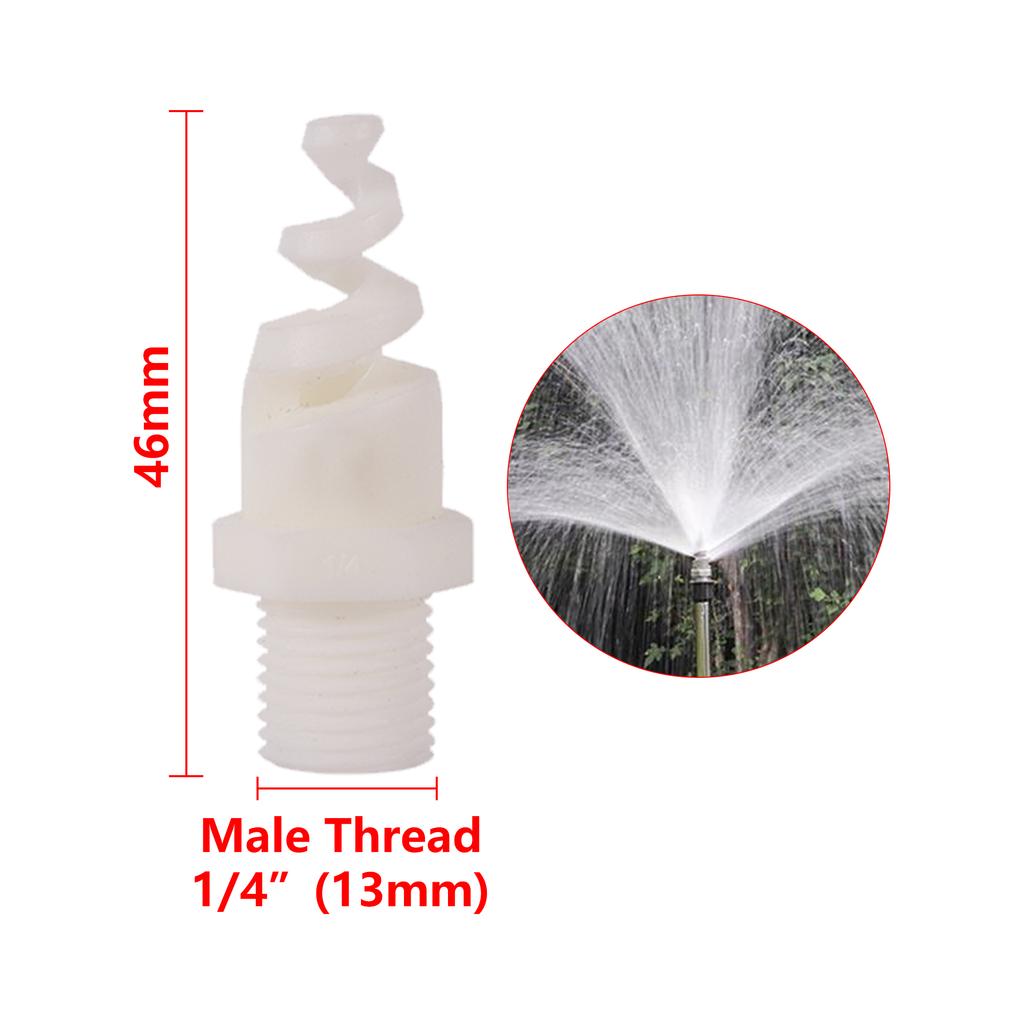 1/4" 3/8" 1/2" 3/4" 1" Male Spiral Cone Spray Nozzle Cooling Tower Cooling Dust Collector Sprinkler Garden Yard Lawn Sprinkler