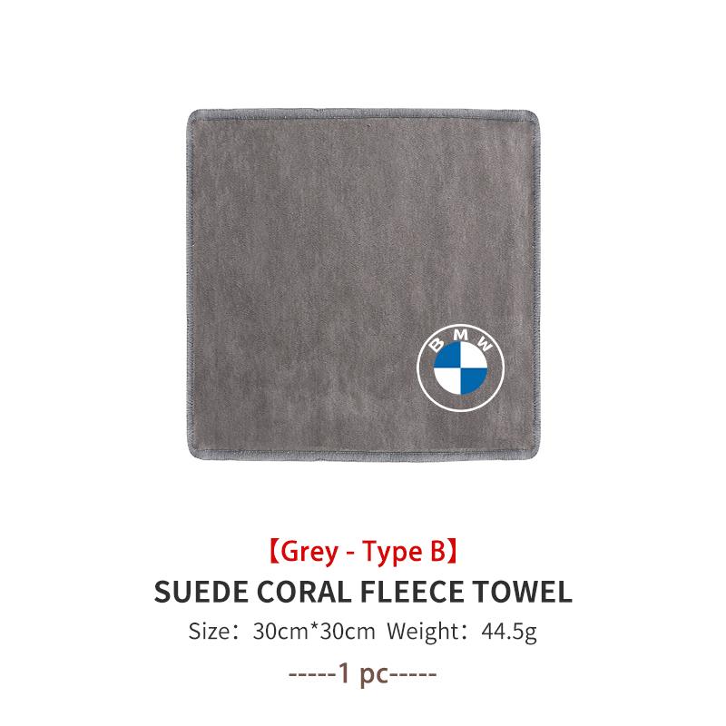 Coral Car Wash Cloth Microfiber Towel Car Cleaning Drying Cloth For BMW M Performance Alpina M3 M5 M6 X1 X3 X4 X5 G20