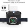 3 In 1 Charging Station for iPhone, Alarm Clock, Night Light, Wireless Charger for iPhone 15 14 13 12 11 X Pro Max & Apple Watch - Charging Stand